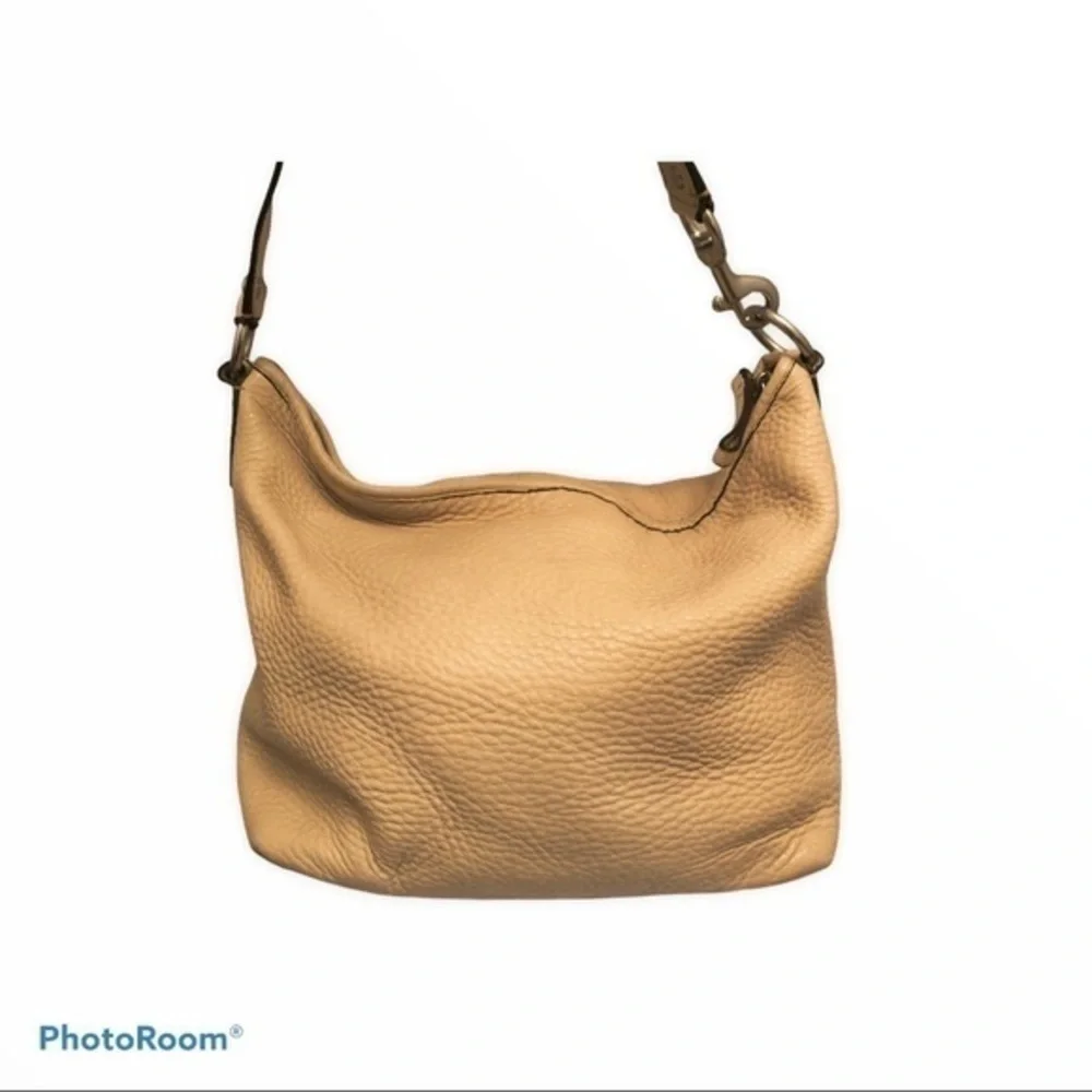 Coach pebbled leather hobo bag